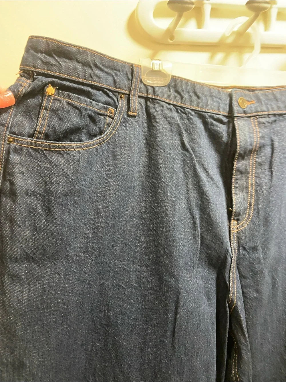 kate spade Indigo Wide-Leg Cuffed Jeans